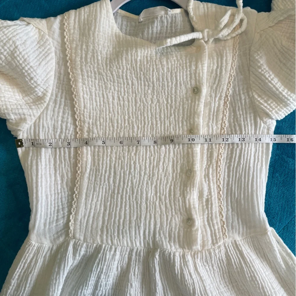 Mango Textured Cotton Dress Size 2 - Picture 9 of 12
